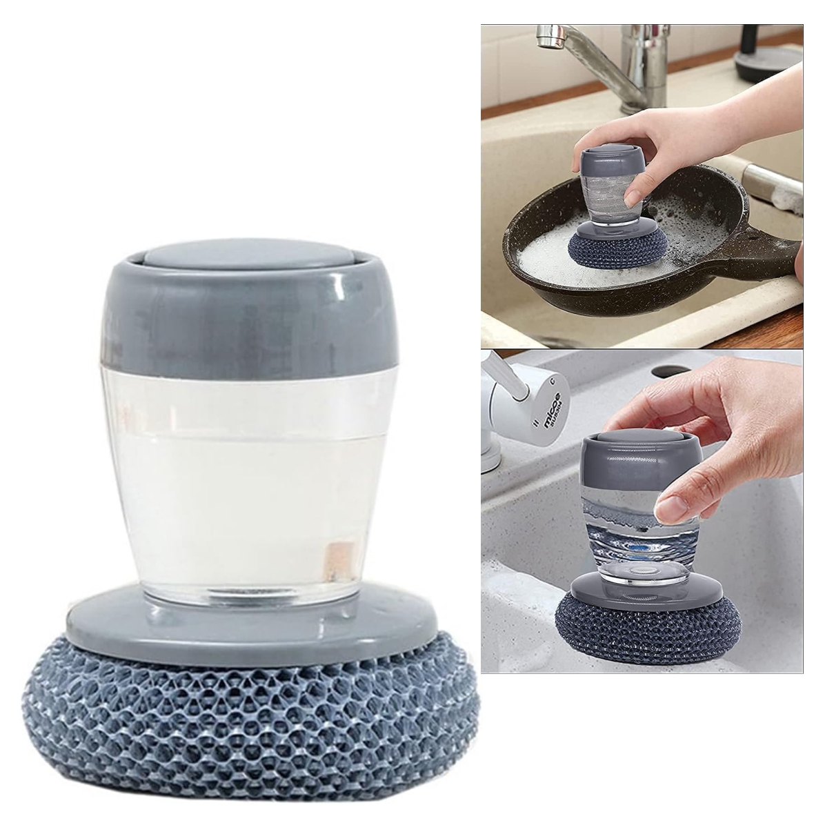 Miniatura 2 de Dispensador Jabón Esponja brillo Olla